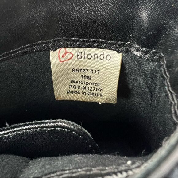 BLONDO “Camila” Buckled Combat Leather Boot Size 10 - Picture 11 of 13